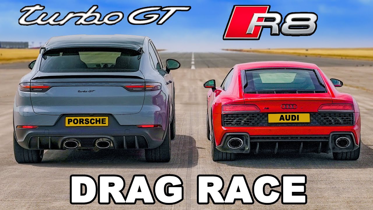 Трка во забрзување: Porsche Cayenne Turbo GT vs Audi R8 / ВИДЕО