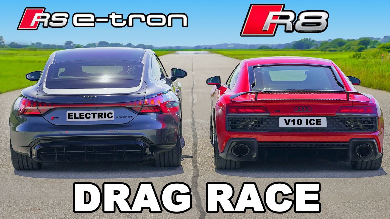 Трка во забрзување: Audi R8 vs RS e-tron GT / ВИДЕО