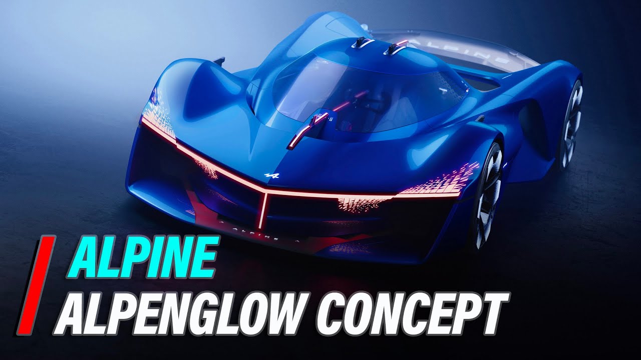 Погон на водород, дизајн за иднината… Ова е концептот Alpine Alpenglow / ВИДЕО