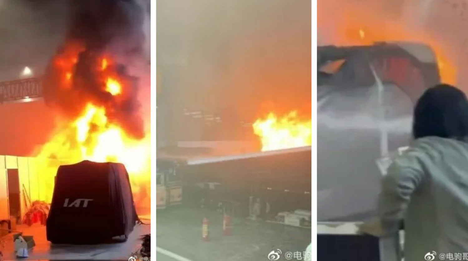 Концепт автомобил во пламен непосредно пред отворањето на автосалонот во Гуангжу / ВИДЕО