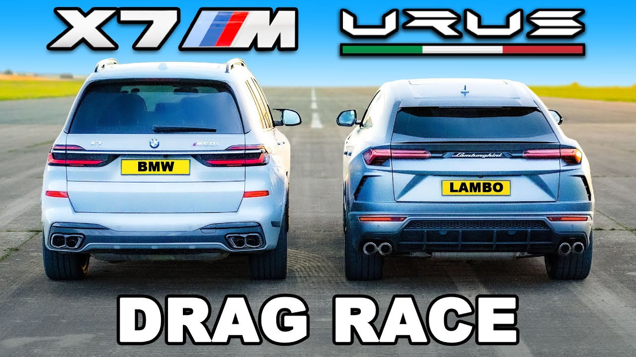 Трка во забрзување: Lamborghini Urus vs BMW X7 M60i / ВИДЕО