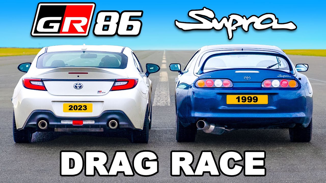 Трка во забрзување: 2023 Toyota GR86 vs 1999 Mk4 Supra / ВИДЕО