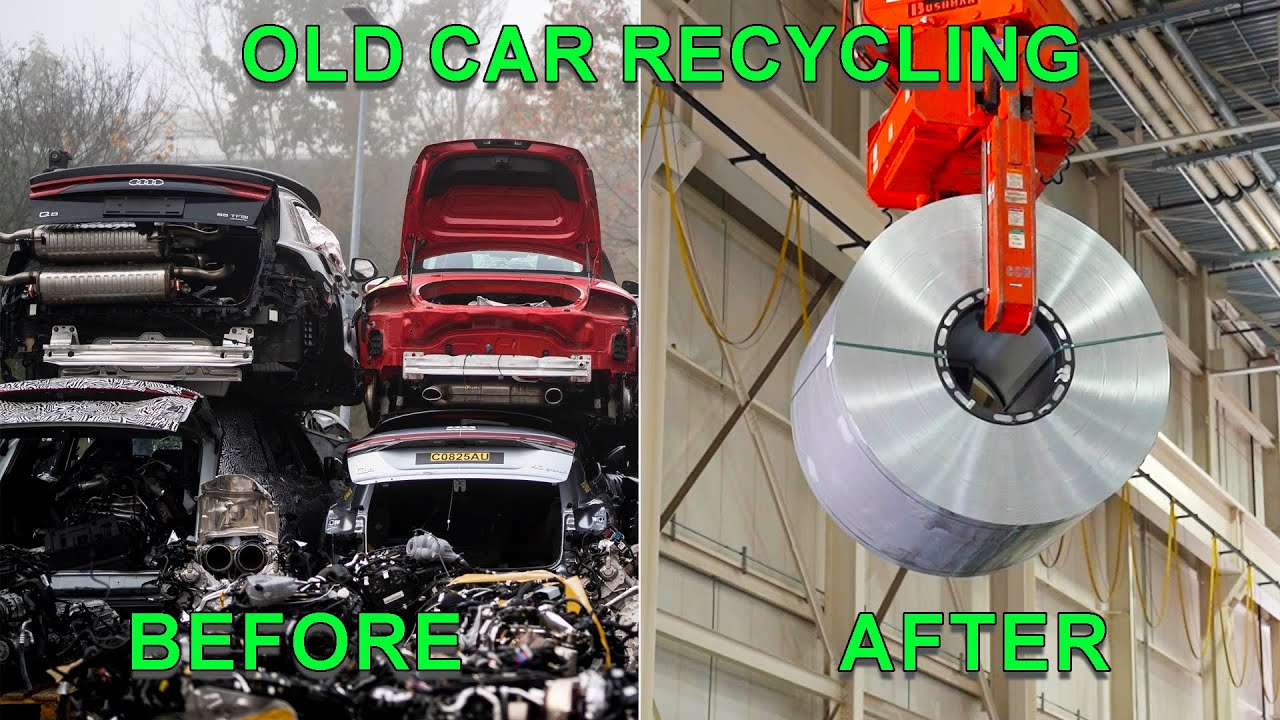 Рециклирање на стар автомобил: Еве како Audi старите возила ги претвора во материјал за нови! / ВИДЕО