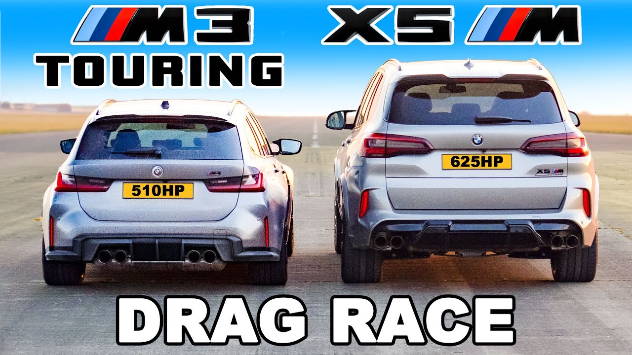 Трка во забрзување: BMW M3 Touring vs BMW X5M / ВИДЕО